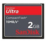 Image of SanDisk CF 2 GB Ultra II Compact Flash Memory Card