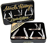 Image of Schrade Uncle Henry 3 Piece Gift Tin Folding Knife