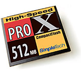 Image of SimpleTech ProX Compact Flash 512MB Card Shipping