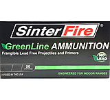SinterFire GreenLine 380 Auto 75 Grain Frangible Brass Cased Pistol Ammo, 50 Rounds, SF38075GL