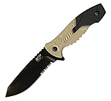Image of Smith &amp; Wesson M&amp;p Full Tang Tanto Fixed Blade, Aluminum &amp; Rubber Handle, M.o.l.l.e. Compatible Belt Sheath