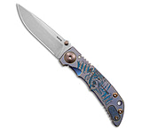 Image of Spartan Blades Harsey Frame Lock Knife Special Ed Plague Dr. Blue Ti 3.25 SW 16C9D12A