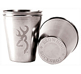 Image of SPG International Browning Shot Glass, Buck Mark Logo Etched, Stainless<