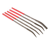Image of Steelex 5 Pc. Extra-Fine Curved Needle Nose File Set