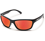 Image of Suncloud Polarized Optics Rowan Sunglasses-Black-Polarized Red Mirror