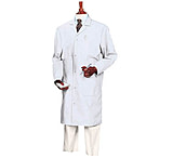 Image of Superior Uniform Unisex Microstat ESD Lab Coats, WORKLON 425-L Blue Short Coats