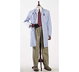Image of Superior Uniform Unisex Polyester/Combed Cotton Poplin Lab Coats, WORKLON 3491-XS Labcoat Unisex Misty Poplin Xs