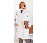Image of Superior Uniform Womens Polyester/Combed Cotton Poplin Lab Coats, WORKLON 438-L Labcoat Lady Wh Poplin L
