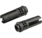 SureFire Warcomp Flash Hider w/Suppressor Adapter, 5.56mm, Black, WARCOMP-556-M15X1