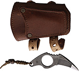 Image of Survival Cuffs Raptor Hawk Survival Cuff Knife w/ Dark Brown Leather Sheath