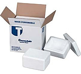Image of Tegrant Thermosafe ThermoSafe Thick and Thin Wall Insulated Shippers, Expanded Polystyrene, ThermoSafe Brands 648 Thin Wall, Foam Only, Case of 12