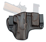 Texas 1836 Crusader - 2 In 1 Dual Clip Open Top Holster w/ Magazine Carrier, RH, Smith &amp; Wesson M&amp;P 9 Shield, Smith &amp; Wesson M&amp;P 40 Shield, Glock 43, w/ No Attachment, Brown, TX-OT-DCH-MC-1012