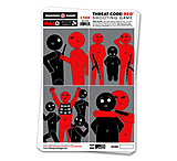 Image of Thompson Target HALO Threat Code Red Reactive Splatter Shooting Game Targets 12.5x19