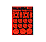 Thompson Target Shot Spots Orange 6.5x9in Adhesive Target Paster Bullseyes
