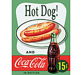 Image of Tin Signs Hot Dog And Coke Tin Sign