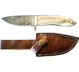 Image of Titan Damascus Fixed Blade Knife, Camel Bone TD -096