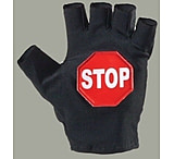 Image of BlackWater Gear Traffic &quot;S&quot; Reflective Glove, 1/2 Finger - STOP