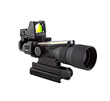 Image of Trijicon ACOG 3x30 Scope, Dual Illuminated Amber Horseshoe/Dot .223 Ballistic Reticle, 4.0 MOA RMR Sight, and TA60 Mount