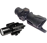 Image of Trijcon 4x32 ACOG Sight AR15/M16 Mount and 308 Full Line Red Illumination + Surefire X400 Tactical Weapon Light/Laser