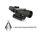 Image of Trijicon ACOG 3x30 Scope, Dual Illuminated Horseshoe/Dot .223 Ballistic Reticle w/ TA60 Mount, Amber TA33H