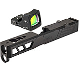 Trijicon RM01 RMR Type 2 LED 3.25 MOA Red Dot Sight, Black and TRYBE Defense Pistol Slide, Glock 19, Gen 5, RMR Cut, Version 2, Black Cerakote