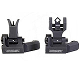 Troy Top Mounted Deployable Front and Rear Sight, Black, SSIG-45S-MDBT-00