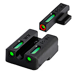 Image of TruGlo TG13XD2PC TFX Pro Black | Green Tritium &amp; Fiber Optic Orange Outline Fro