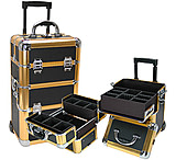 Image of TZ Case ABG318 Miniature Professional Rolling Beauty Case, Black Horse