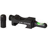 U.S. Optics Rail Mounted Fixed Bubble Level, Matte Black, Small, BBL-100