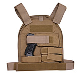 Image of US Palm Handgun Defender Soft Armor Plate Carrier With Two Level IIIA Soft Armor Panels X-Large 11 X 13.5 Inch Panel Maximum Waist 60 Inches Right Hand Coyote Tan USP00400627