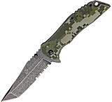 Image of USMC Linerlock Digital Green A/O Folding Knife