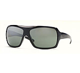 Image of Vogue VO2411S Black Frame / Dark Green W/ Silver Gradient Mirror Lenses Sunglasses
