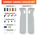 Image of Vosteed Vombat Handle Scales Gray G10
