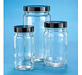 Image of VWR AC Medium Round Bottles, Clear, Wide Mouth VW5711670B Bottles Only