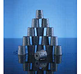 Image of VWR Black Rubber Stoppers, One-Hole, Kjeldahl 500M291