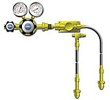 Image of VWR Cylinder Manifolds for High-Purity Noncorrosive and Corrosive Gases 4702633 Brass Protocol Stations For One Cylinder