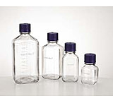 Image of VWR Square Media Bottles, Polycarbonate, Graduated BPC0250 Clear