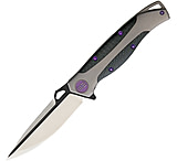 Image of We Knife Co Ltd Framelock Gray Carbon Fiber Folding Knife