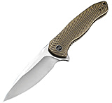Image of We Knife Co Ltd Kitefin Framelock Gold Folding Knife