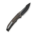 Image of We Knife Co Ltd Ryson Thumb Stud Knife Bronze Titanium Handle 3.33inch Polished Gray Bohler M390 Blade
