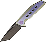 Image of We Knife Co Ltd Titanium Tanto Green And Blue Folding Knife