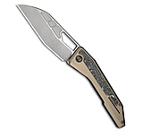 Image of We Knife Co Ltd WE Knife Co. Inceptus Frame Lock Knife Champagne Ti + Al Foil CF 3.6 Satin 1DC6439D