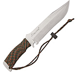 Image of Wildsteer TX Bowie Woodland Camo Fixed Blade Knife
