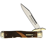 Image of Winchester Swing Guard Brown Checker Bone Folding Knife