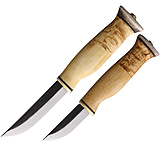 Image of Wood Jewel Curly Birch Fixed Blade Knife Set
