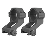 Image of Yankee Hill Machine Dual Offset Scope Ring Set One Inch Weaver Matte Black YHM-247-KB
