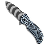 Image of Zero Tolerance 0350 Assisted Open Knife Blue/Black G-10 3.25 Tiger Stripe 1D261077