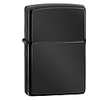 Image of Zippo Ebony Classic Style Lighter, Chrome Plated