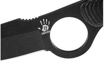 Image of 12 Survivors BKE 1 Series Knife w/Sheath - Blackened Finish TS71005B