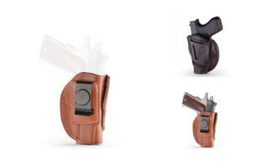 Image of 1791 Gunleather 4 Way Concealment &amp; Belt Leather Holster, Classic Brown, Signature Brown, Stealth Black